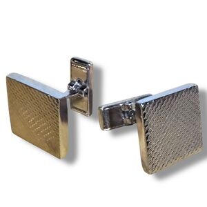 VTG Stainless Steel Square Cufflinks For Father Men Birthday Wedding Gift Formal